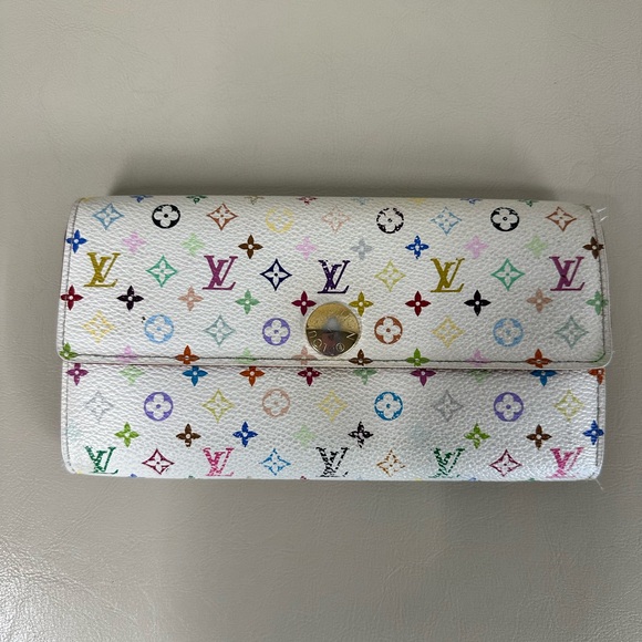 🚨Deal Alert Louis Vuitton Multicolor Sarah Long Wallet 💎Authentic - Picture 3 of 15
